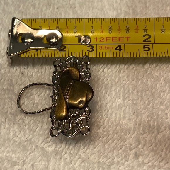 Western Cowboy Hat Lasso Gold And Silver Tone Unisex - Picture 9 of 9